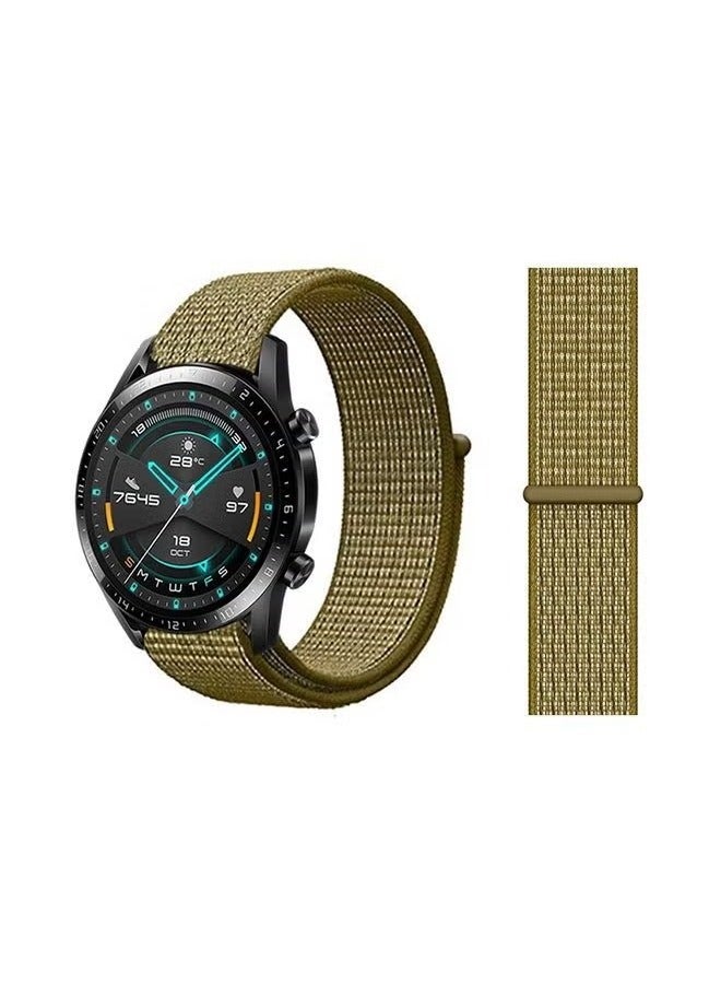 فيسوس Stylish Replacement Band For Huawei Watch GT/GT 2 46mm Olive Flak