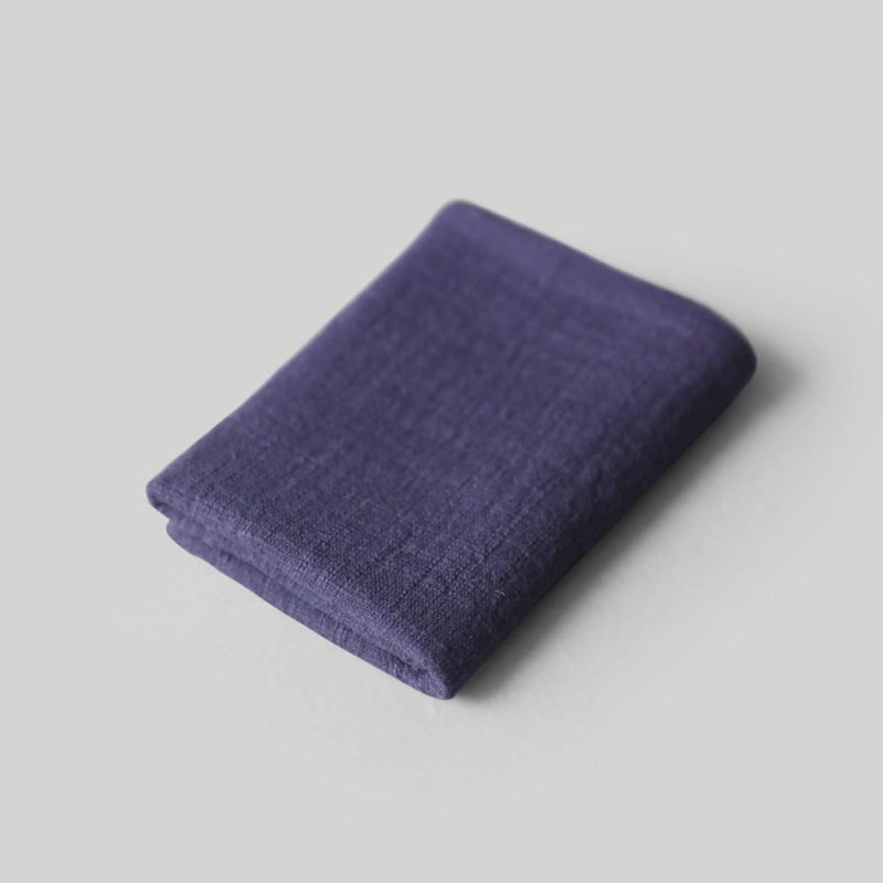Thickened Kitchen Tea Towels 2pcs Set, Supple Cotton Linen Dishcloths for Household Cleaning, Multipurpose Blue Cleaning Rags for Washing Dishes and Kitchen Use - Image 5