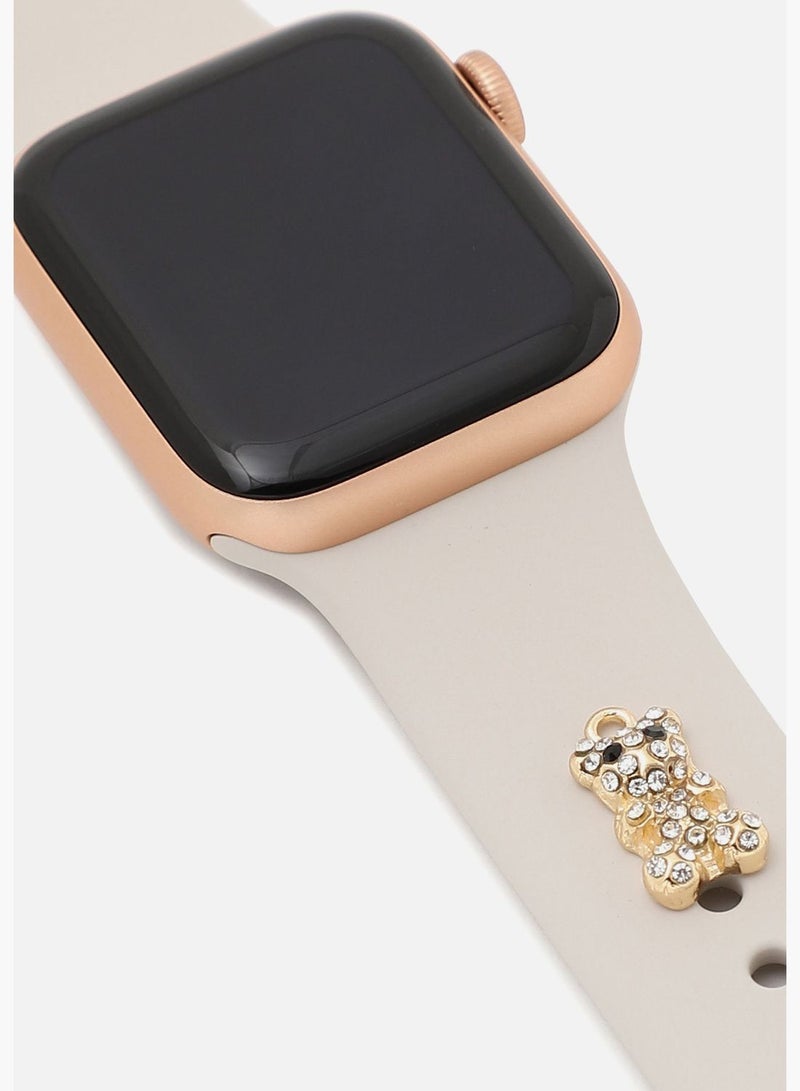 Haute Sauce Gold Plated Designer Stone Watch Strap Accessories For Women - Image 3