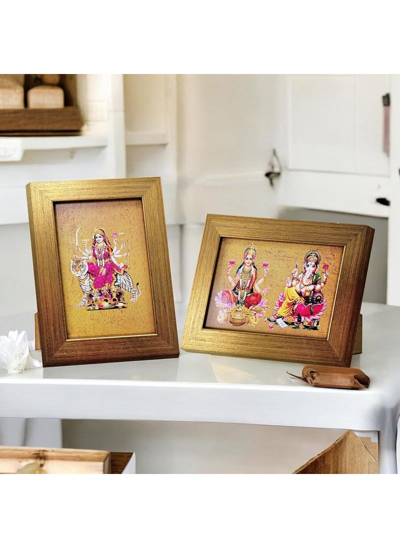 Art Street Art Street Set of 2 God Table Photo Frames Wall Hanging for Home, Living Room, Study Room Decor & Office Decor (Color: Gold, Size, 4x6 Inch)  - Image 5
