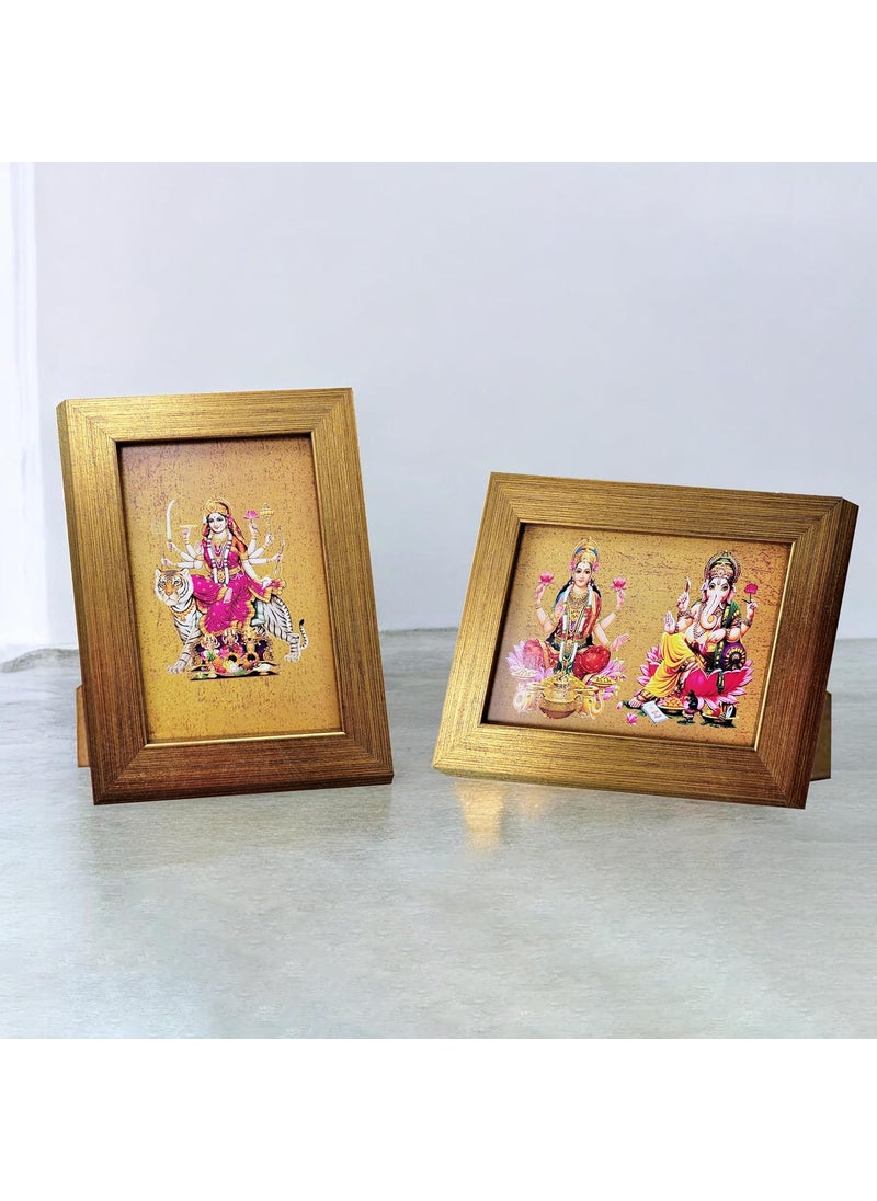 Art Street Art Street Set of 2 God Table Photo Frames Wall Hanging for Home, Living Room, Study Room Decor & Office Decor (Color: Gold, Size, 4x6 Inch)  - Image 4