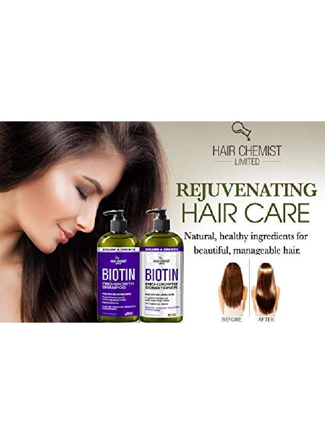 Hair Chemist Biotin Progrowth Shampoo & Conditioner Set Includes 33.8Oz Shampoo & 33.8Oz Conditioner - Image 3