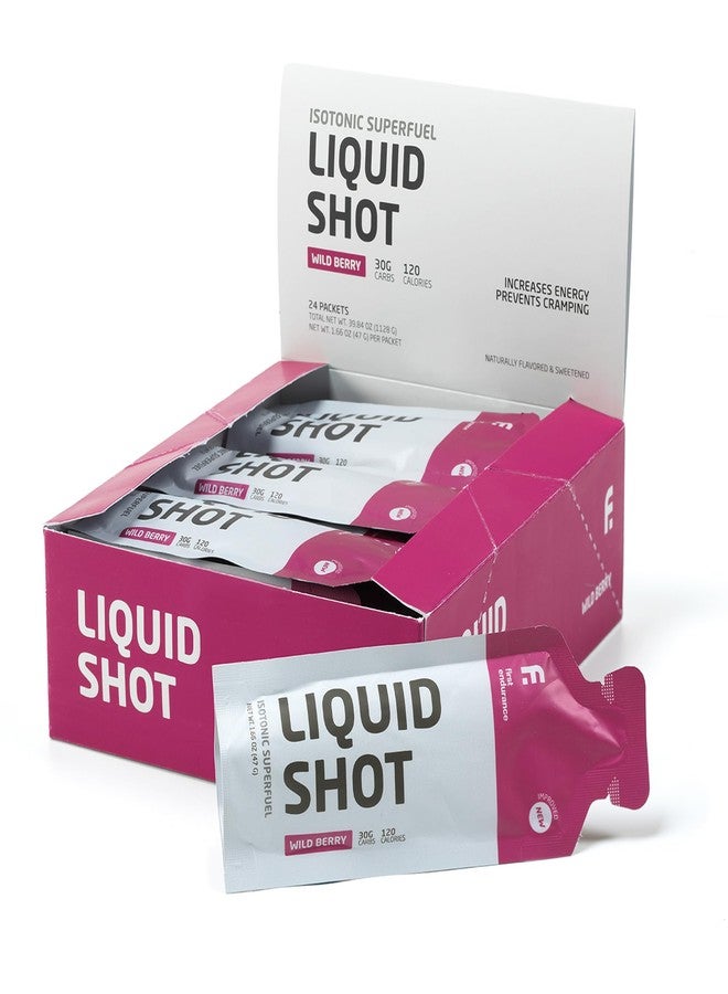 FIRST ENDURANCE Liquid Shot - Running, Cycling, Triathlon Fuel for Instant Energy and Cramp Relief | Electrolytes, High Carb | Liquid Energy for Endurance Sports | Wild Berry - Image 2
