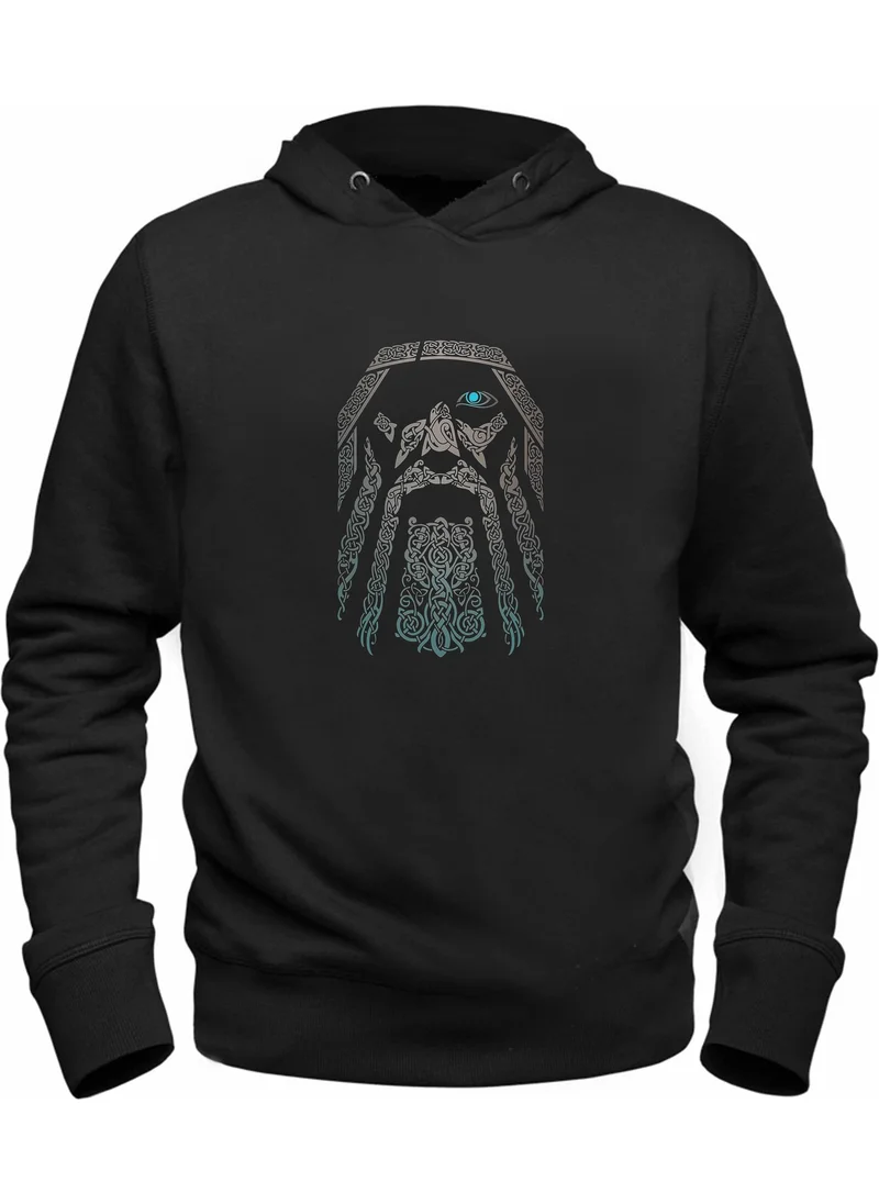 Alfa Tshirt Vikings Printed Black Sweatshirt