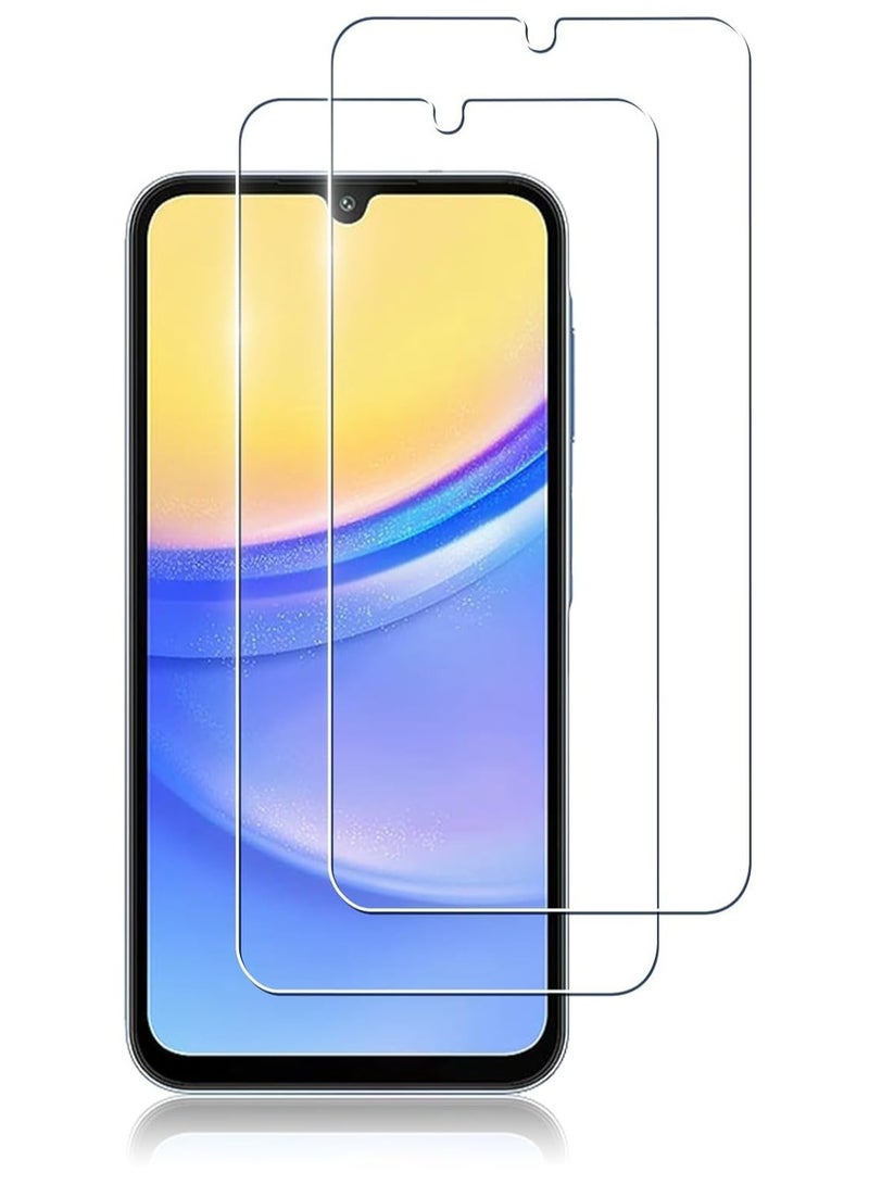 2 Pack Screen Protector for Samsung Galaxy A15 4G/5G Tempered Glass Screen Shatterproof Anti Scratch Glass HD Clear compatible with Samsung Galaxy A15 - Image 1