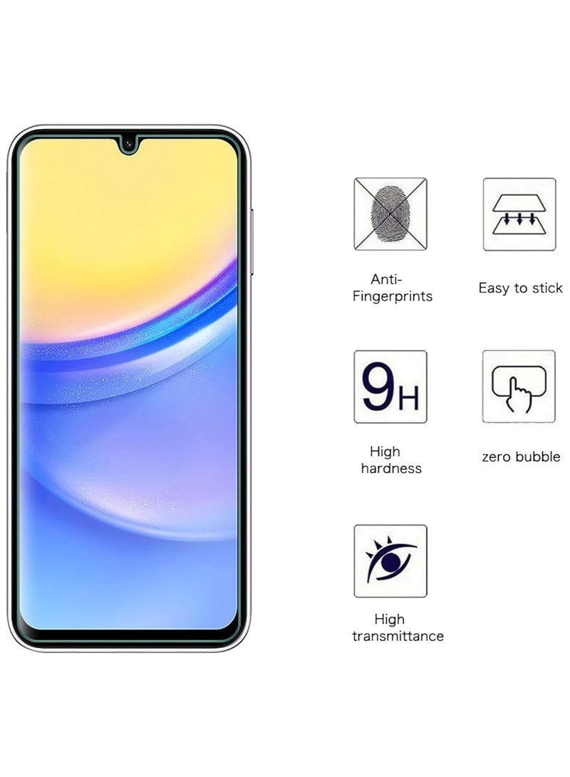 2 Pack Screen Protector for Samsung Galaxy A15 4G/5G Tempered Glass Screen Shatterproof Anti Scratch Glass HD Clear compatible with Samsung Galaxy A15 - Image 3