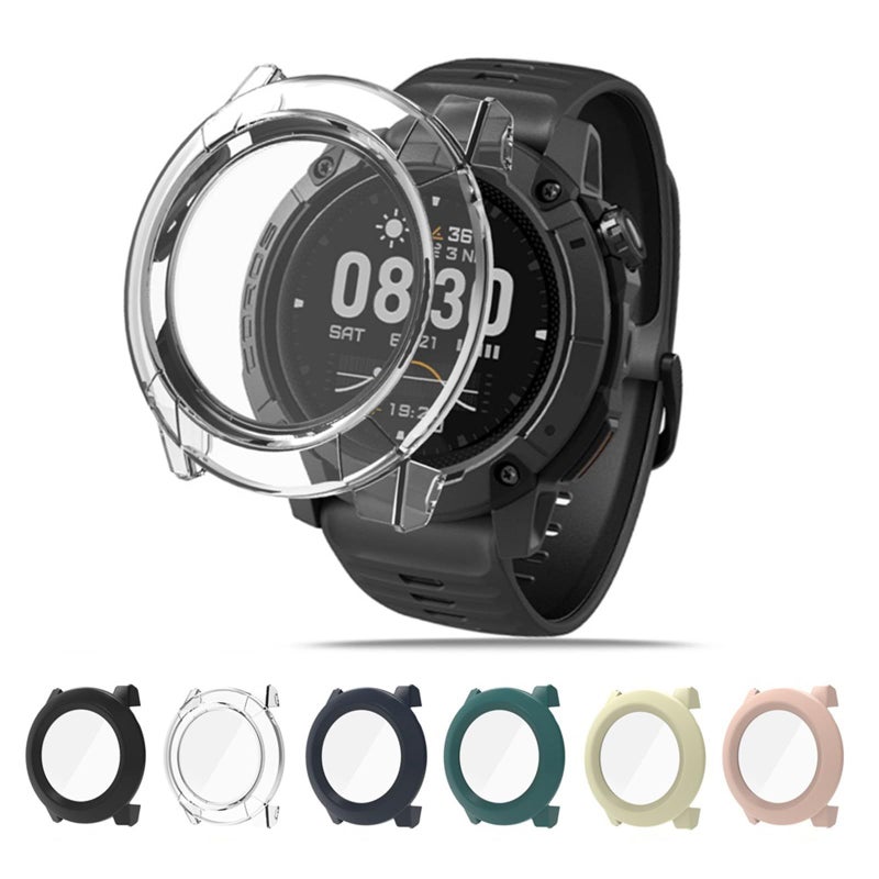 Black Antiscratch Full Coverage Shockproof Screen Protector Compatible Smartwatch Shell Case - Image 3