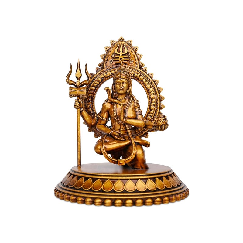 Artarium Ardhanarishvara Idol Ardhnarishwar Statue Shiv Parvati Idol Shiv Parvati Double Avatar Idol for Car Dashboard and Home Decor Showpiece Ardhanarishvara Car Dashboard - Image 1