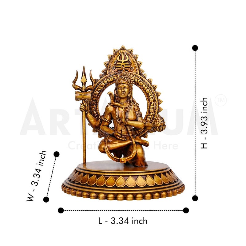 Artarium Ardhanarishvara Idol Ardhnarishwar Statue Shiv Parvati Idol Shiv Parvati Double Avatar Idol for Car Dashboard and Home Decor Showpiece Ardhanarishvara Car Dashboard - Image 5