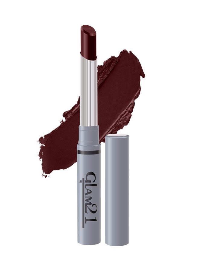 Glam 21 Glam21 Long Lasting Non-Transfer Lipstick|Creamy Matte Formula | Smudge-Free | HD-Colored lips - 2gm|Wine&Dine-07 - Image 1