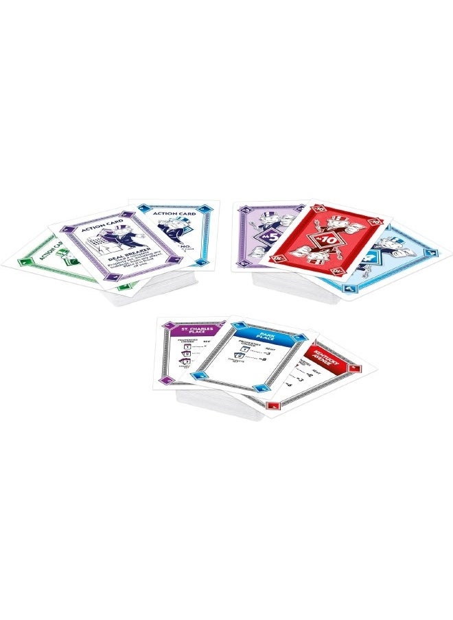 Monopoly Deal Family Card Game In Sturdy Storage Tin, Fast Dealing Property Trading Game for Ages 8 and Up and 2-5 Players (110 Cards and Game Rules)