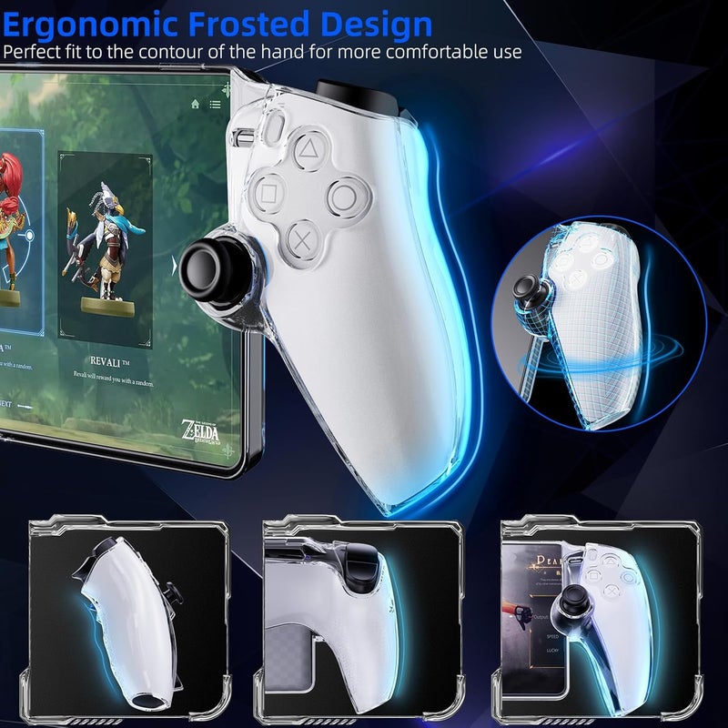 HEYSTOP Compatible with Playstation Portal Console, Transparent Protective Case, Compatible with PS Portal Remote Player Accessories, Scratch-Resistant Case, Cover, Shockproof Compatible with PS5 - Image 3