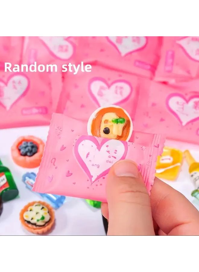 19pcs Random Style Miniature Food Models Dollhouse Decor Resin DIY Crafts - Image 5