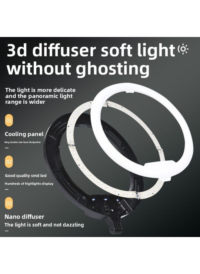 Generic Live Beauty Fill Light LJJ22 Inch 18 Inch Photo Video Beauty Colorful Background RGB Photography Ring Light-Specifications:Ljj-45 (first Generation Rgb) 18inch Fill Light  - Image 5