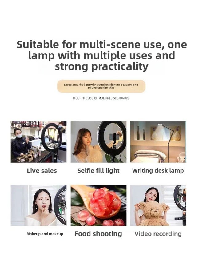 Generic Live Beauty Fill Light LJJ22 Inch 18 Inch Photo Video Beauty Colorful Background RGB Photography Ring Light-Specifications:Ljj-45 (first Generation Rgb) 18inch Fill Light  - Image 3
