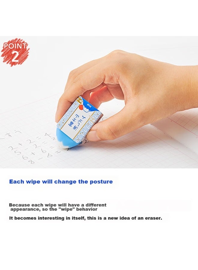 Plus Stationery Award Fuji Mountain Eraser, Children's Eraser, Student Creative Internet-famous Stationery, Pencil Eraser, Erasable Pen Eraser, Fuji Mountain Purple - Image 5