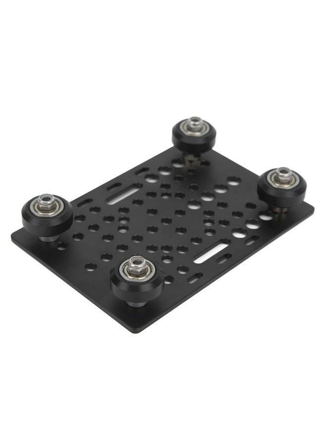 LiebeWH Gantry Plate Aluminum 20mm80mm Universal Table Linear Actuator Gantry Board for CNC Router 3D Printer (Board with 4 Plastic Pulleys and Bearings) - Image 1