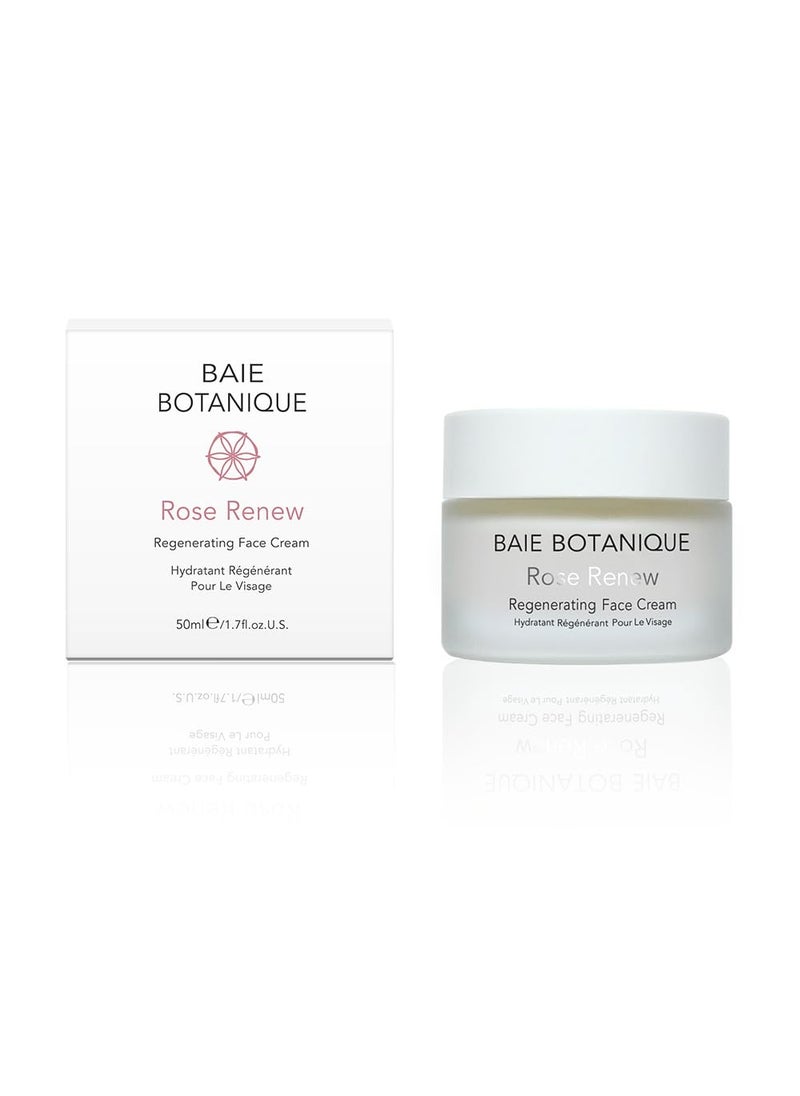 Baie Botanique - Baie Botanique  Hydrating Face Cream  Tightening Face Cream  Anti Aging Face Cream  Rose Water  Rosehip Oil  Lightweight Daily Moisturizer  50ml - Image 1