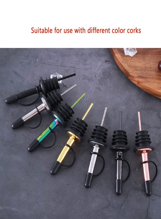 UtySty 30 Pack Bottle Pourers Dust Covers Anti-Drop Rubber Dust Caps Pour Spout Sealed Cap for Stainless Steel Classic Tapered Pourer Stopper Vinegar Olive Oil Bottles - Image 5
