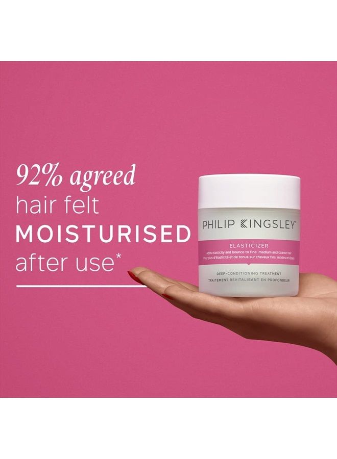 Philip Kingsley Elasticizer Deep-Conditioning Hair Mask Repair Treatment for Dry Damaged Colored Bleached All Hair Types Deeply Conditions Adds Bounce and Shine, 5.07 oz - Image 4