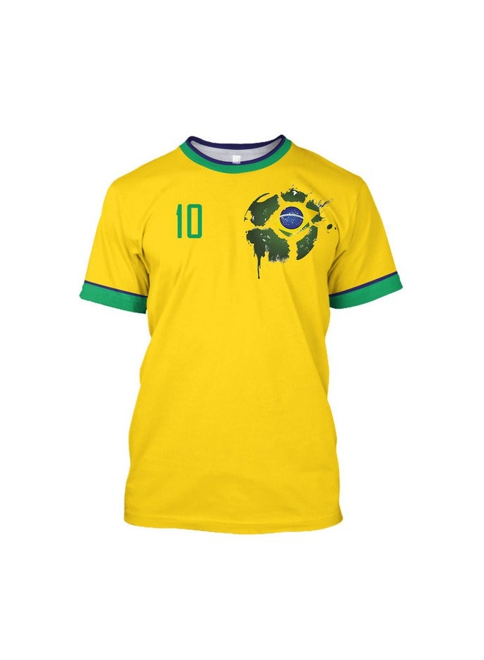KUYING New Football Jersey Top With Short Sleeves  - Image 1