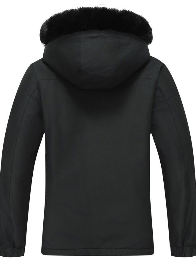 MOERDENG Women's Waterproof Snow Ski Jacket - Warm Winter Coat Insulated for Snowboarding, Mountain Hiking, Black, XXL - Image 3