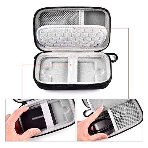 PAIYULE Case Compatible with Samsung T7/ T7 Touch Portable SSD 1TB 2TB 500GB USB 3.2 External Solid State Drive, Travel Carrying Storage Organizer Fits for USB Cables and More Accessories (Black) - Image 2