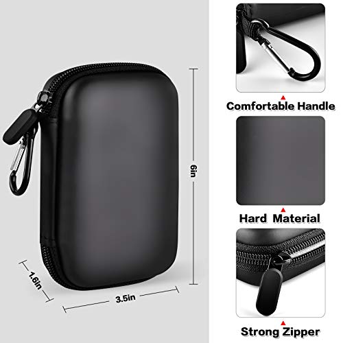 PAIYULE Case Compatible with Samsung T7/ T7 Touch Portable SSD 1TB 2TB 500GB USB 3.2 External Solid State Drive, Travel Carrying Storage Organizer Fits for USB Cables and More Accessories (Black) - Image 3