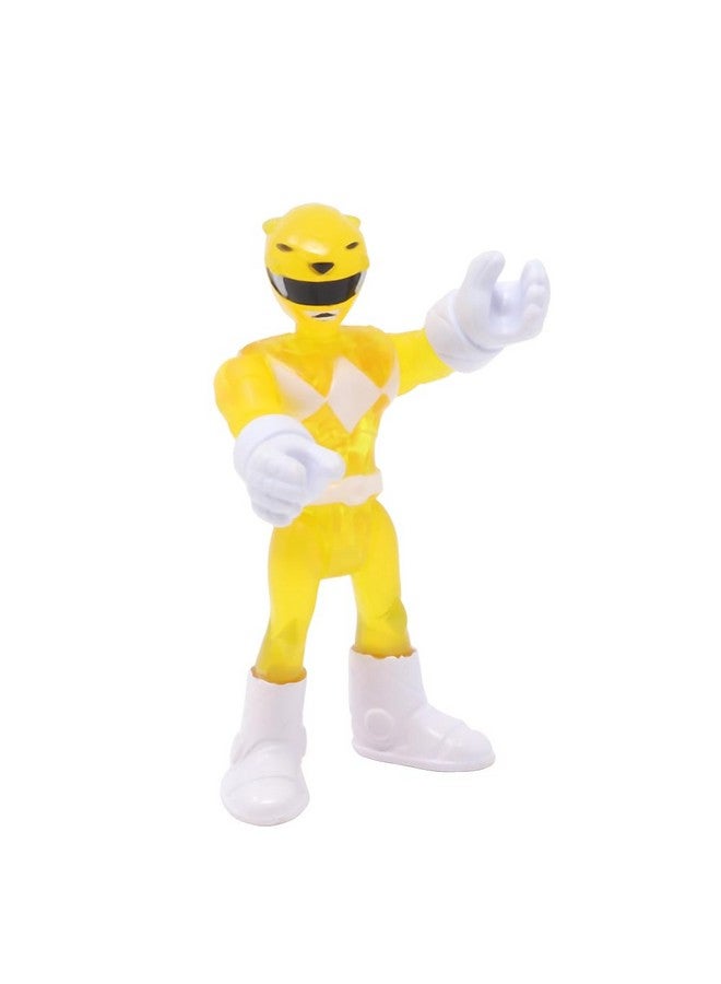 imaginext جزء بديل من إيميجينكست لمجموعة ألعاب دراجة المعركة ماستودون من فيشر-برايس باور رينجر DTP94 - شخصية تريني كوان باور رينجر القابلة للتشكيل باللون الأصفر الشفاف - Image 1