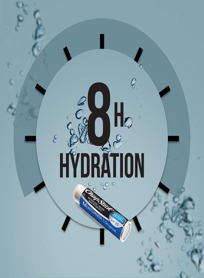 ChapStick Moisturizer 2-in-1 Lipcare SPF 15, Original, 12-Pack – 8-Hour Sunscreen Lip Balm with Aloe Vera and Vitamin E, 0.15 Oz Ea - Image 3