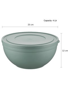 MAXQON Sandy Frosted Bowl with Lid (Large, 4 Liters)  - Image 2