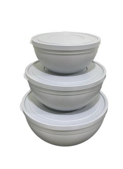 MAXQON Sandy Frosted Bowl with Lid (Large, 4 Liters)  - Image 3