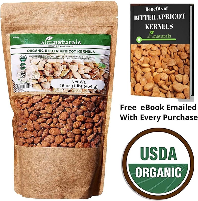 aimnaturals Organic Bitter Apricot Kernels - 1LB - Image 4