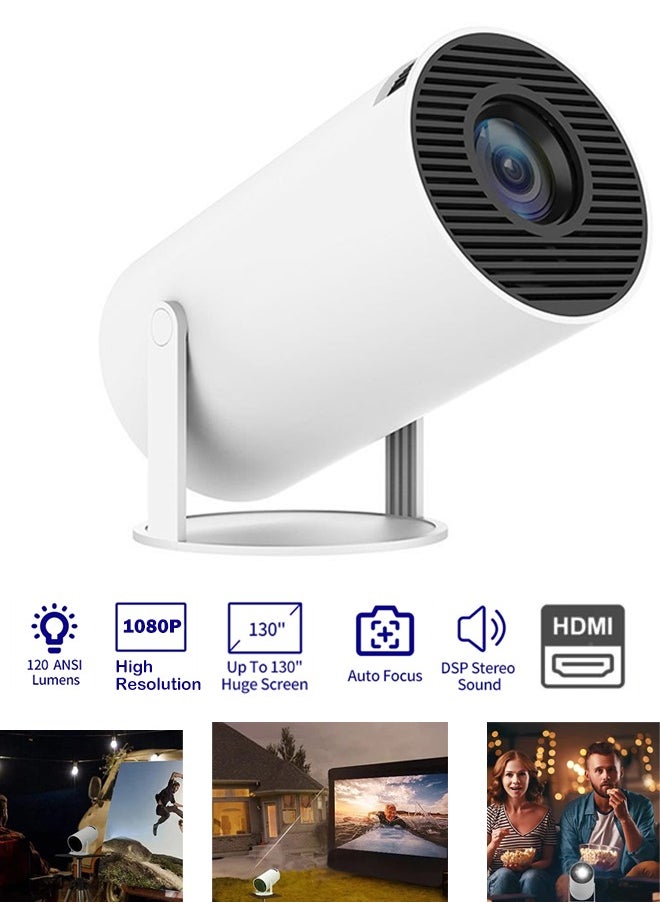 VOGMAX Full HD 1080P 5G WIFI Portable Projector Pocket Home Theater Indoor and Outdoor Home Compatible TV Stick/HDMI/USB/PS5/iOS/PS4  - Image 1