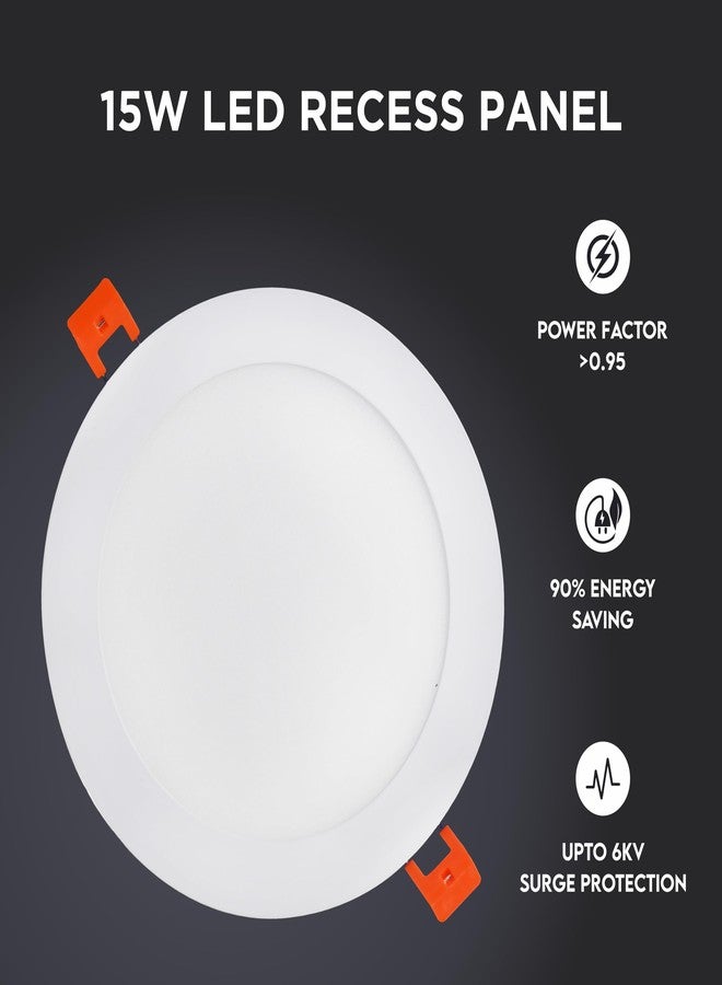 Forus 15W Recessed LED Panel, 2 Years Warranty |for Home, Kitchen, Hall & Office Lighting |Downlight for Ceiling, (Pack of 1, Cool White) - Image 2