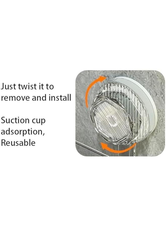 HOOKOR Shower Caddy, 2Pack No Drilling Bathroom Organizers and Storage Racks, Large Capacity Shower Organizer with Suction Cups, Removable Shower Shelves and Hooks for Kitchen, Wall Mounted,Green - Image 5