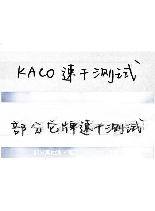 Kaco خرطوشة قلم كاكو الحمراء، 0.5 مم طرف دائري، زر ضغط، جفاف سريع، حبر محايد، سعة كبيرة، 5-pack - Image 1