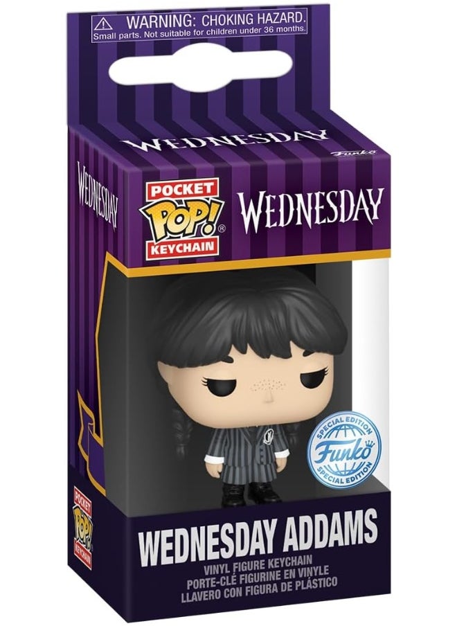 Funko Funko Pop! Keychain: Wednesday Addams - Collectable Vinyl Mini Figure  - Image 2