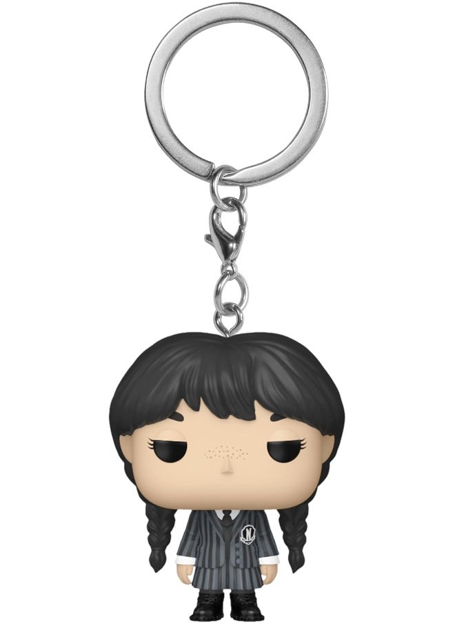 Funko Funko Pop! Keychain: Wednesday Addams - Collectable Vinyl Mini Figure  - Image 1