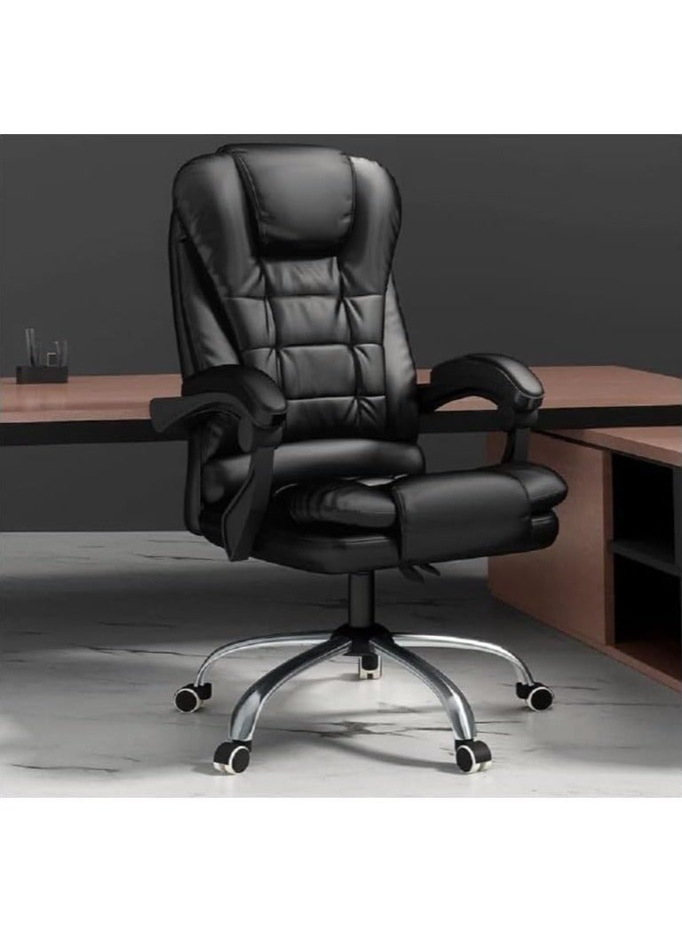 Gogoya Big and Tall Office,Chair Computer Desk Chair,Ergonomic High Back Lumbar Support Home Office Chair with Padded Flip-up Arms, Adjustable Height Office Executive Chair,Black - Image 2