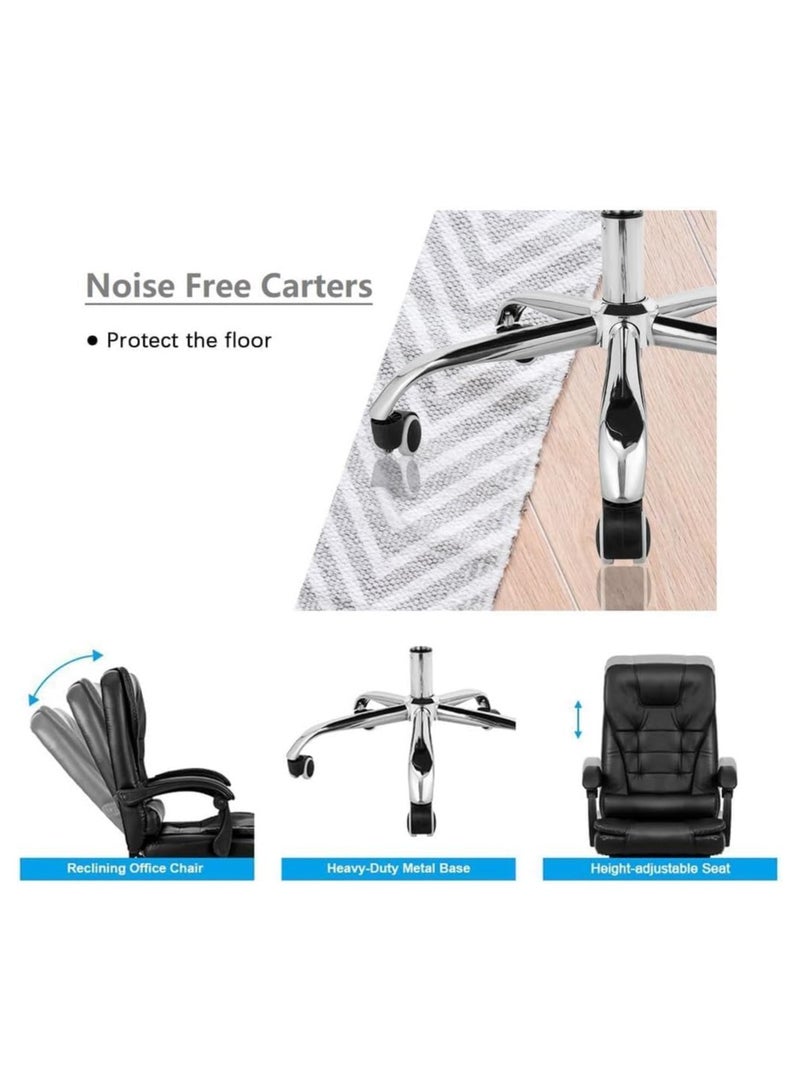 Gogoya Big and Tall Office,Chair Computer Desk Chair,Ergonomic High Back Lumbar Support Home Office Chair with Padded Flip-up Arms, Adjustable Height Office Executive Chair,Black - Image 3