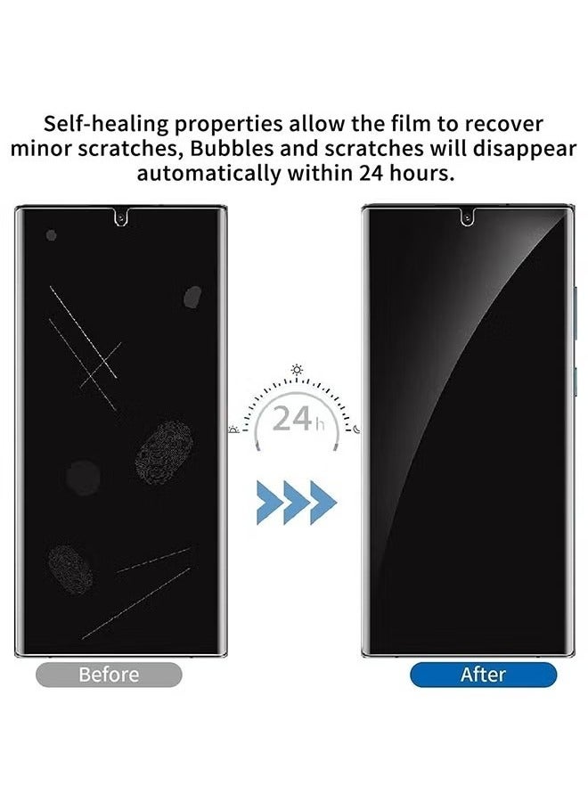 2 Pack Privacy Screen Protector for Motorola Razr 50 Ultra 5G (1 Pcs Front + 1 Outer), Anti-Spy Anti-Scratch Anti-Dust Tempered Glass Film Easy Installation  - Image 3
