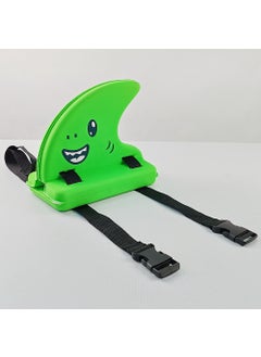 EVA Shark Fin Kids Swim Training Float treasure green fin