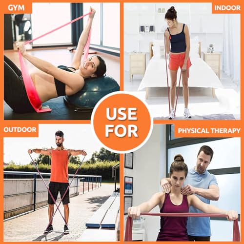 Vissco Active Band Physical Resistance Band for Exercise, Workouts, Gym, Stretching, Yoga, Strengthening of Muscles & Joints - Light Resistance (Red) - Image 3