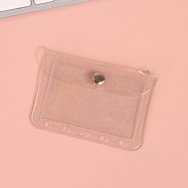 Generic Korean INS Style M5 Binder PVC Candy Color Star-Chasing Journal m5 glitter (coin purse) 