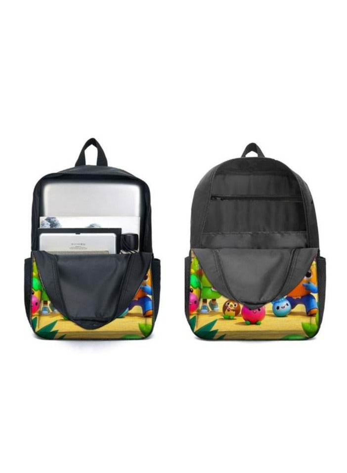 Cartoon three-piece schoolbag with front pocket - 454  - Image 4