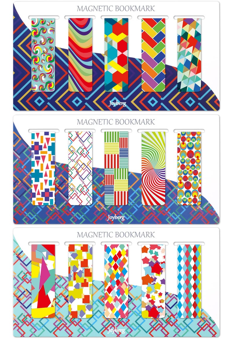 Joyberg 15 Pieces Bookmarks, Magnetic Bookmarks for Women, Page Markers for Students - Image 1