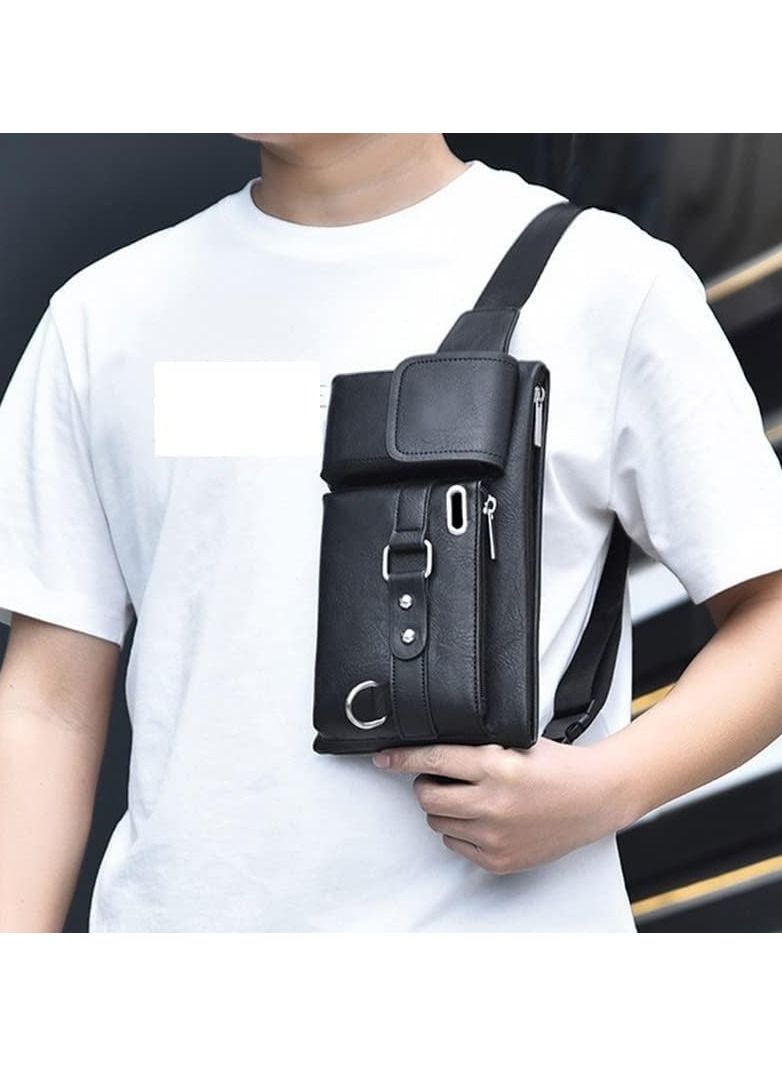 Travel Shoulder Belt Pouch (Black) - Image 2