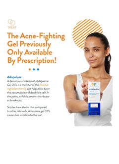 AcneFree Acne Free Adapalene Gel 0.1%, Once-Daily Topical Retinoid Acne Treatment, 30 Day Supply, 0.5 Ounce  - Image 2