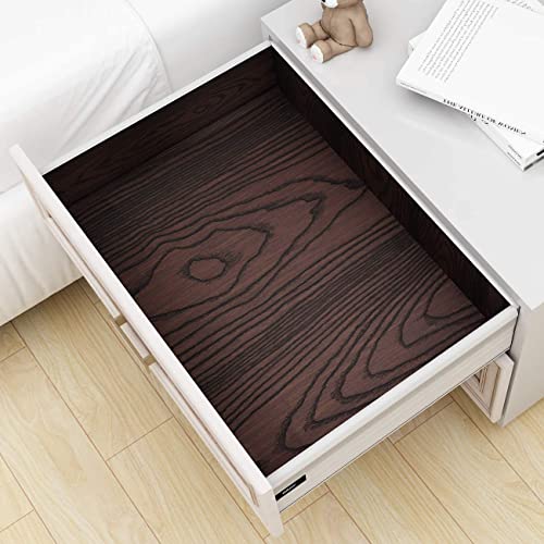 WALLTON Self Adhesive Wood Wallpaper for Furniture, Almirah, Table Top, Wardrobe, Kitchen, Cupboard Decal & Door| Kitchen Wall Sticker DIY PVC Self Liner Vinyl Stickers. Brown Texture, 16x36 Inch - Image 4